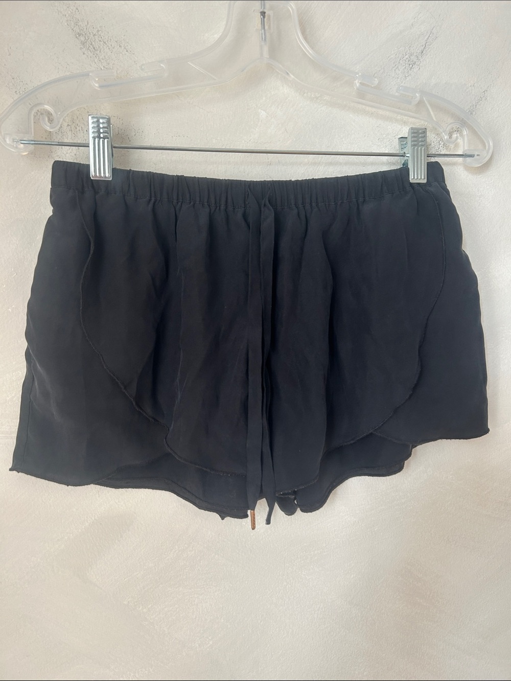 Joe’s Jeans 100% silk shorts black layered mini lingerie pyjama luxury